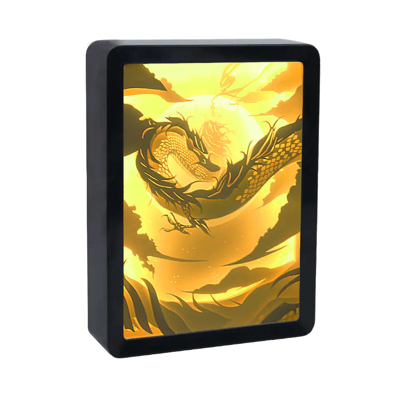 Chinese Style Anime Night Light - 3D Dragon Shadow Lamp