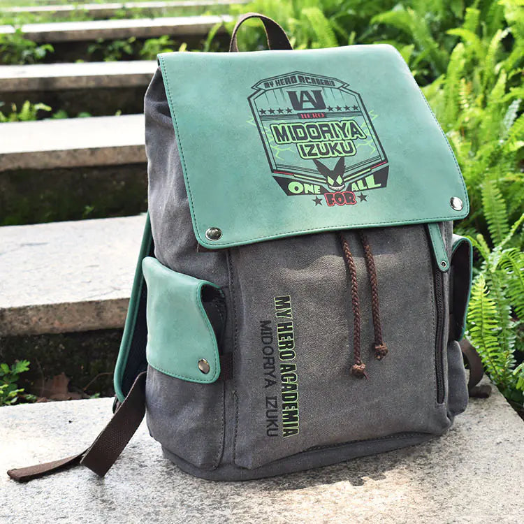 Demon Slayer Tanjiro Hero Academy Canvas Backpack