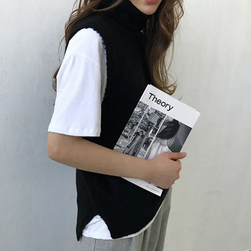 Super Large Harajuku Anime Knit Vest Fashion