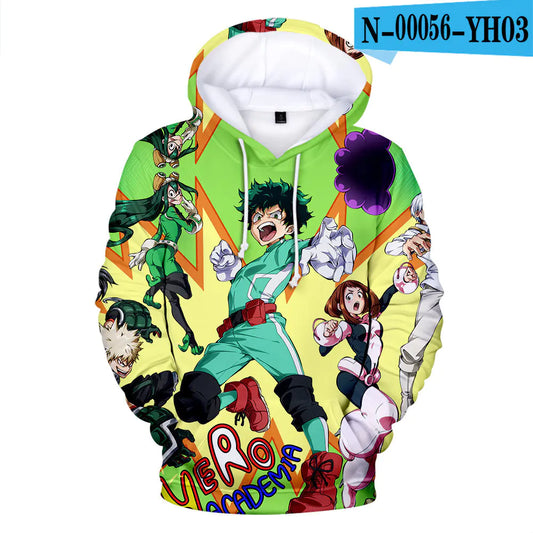 My Hero Academia 3D Printed Hooded Sweatshirt