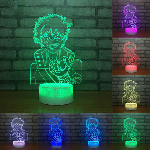 3D My Hero Academia Shoto Todoroki LED Night Light