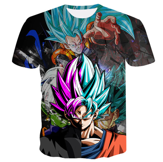 Dragon Ball Digital Print 3D T-Shirt for Men