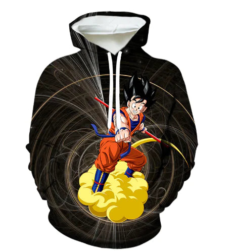 3D Hoodie with Dragon Ball Digital Print Design