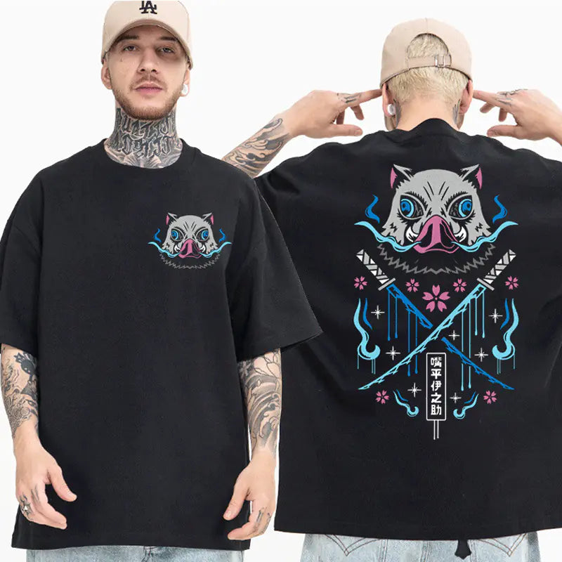 Demon Slayer Cotton T-Shirt for Men and Women