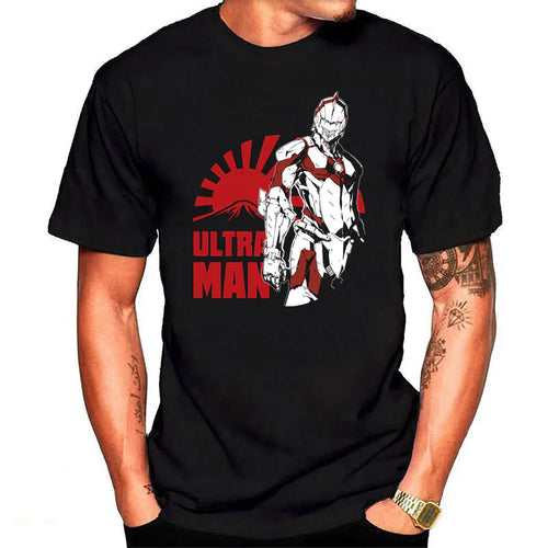 Demon Slayer Cartoon Men's T-Shirt with Round Neck