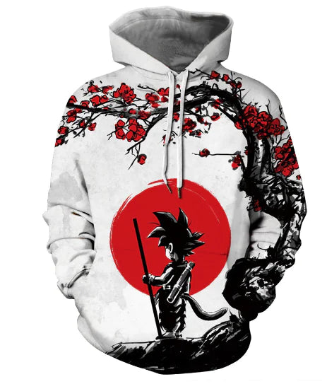 Dragon Ball Son Goku 3D Print Hoodie - Loose Fit