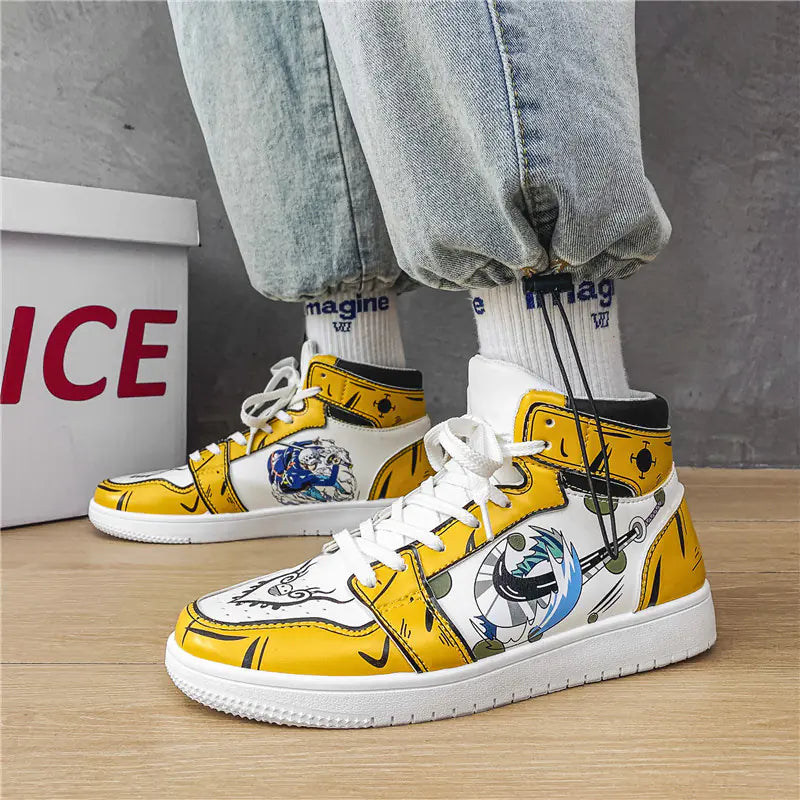 Summer Men's Breathable Couple Sneakers - Demon Slayer Design