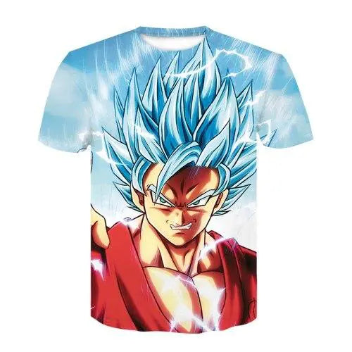Men's 3D Dragon Ball Super Saiyan Graphic Short Sleeve