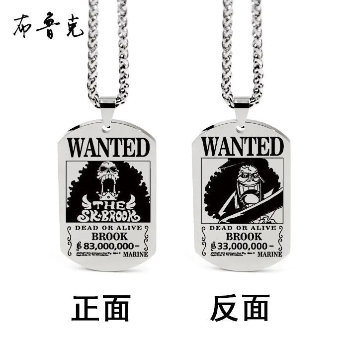 One Piece Inspired Necklace Pendant with Keychain