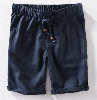 Men's "Kyoto" Japan Style Linen Shorts (One Piece)