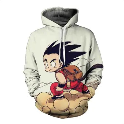 Dragon Ball Son Goku 3D Print Hoodie - Loose Fit