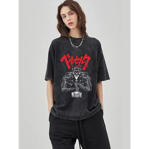 Retro Vintage Anime Graphic Hip Hop T-Shirt for Women