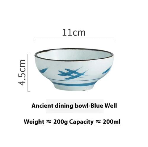 Personality Retro Ceramic Rice Bowl
