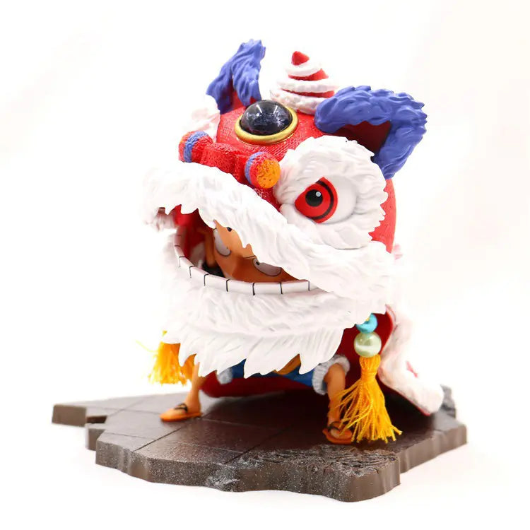 One Piece Luffy Lion Dance GK Figure (Boxed Collectible)