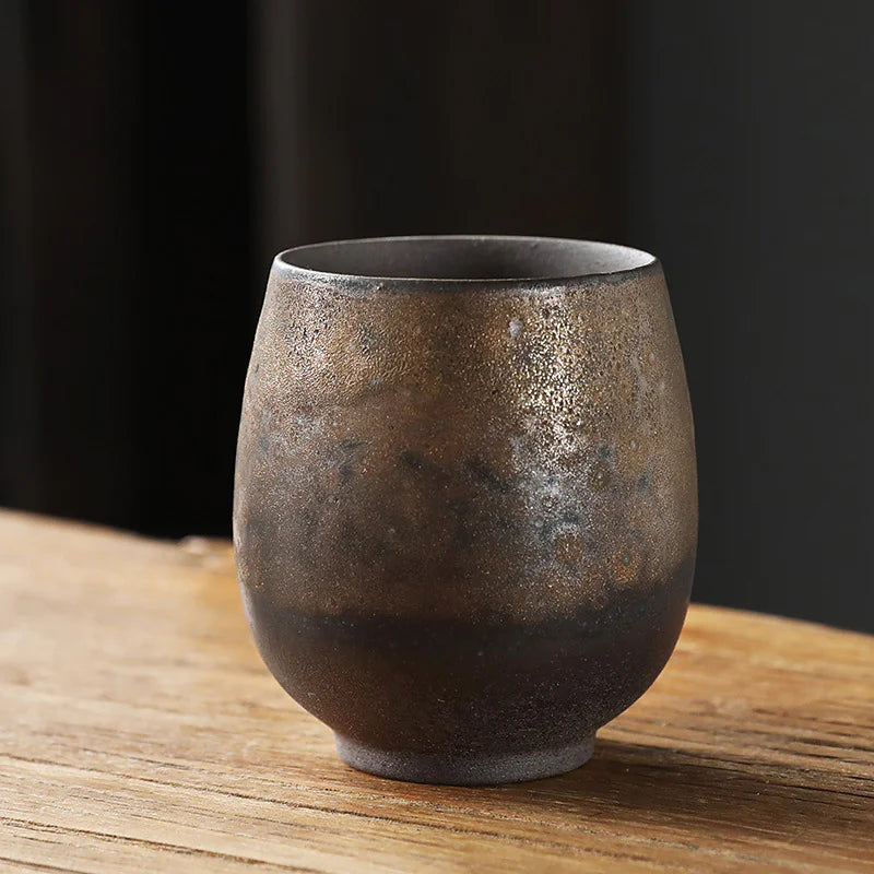 Retro Ceramic Fambé Tea Cup