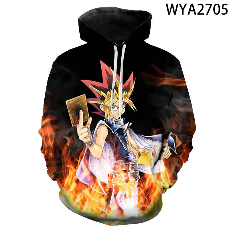3D Digital Print Yu-Gi-Oh Hooded Sweatshirt (Unisex)