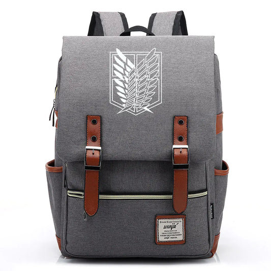 Attack on Titan Anime Backpack for Students, Unisex