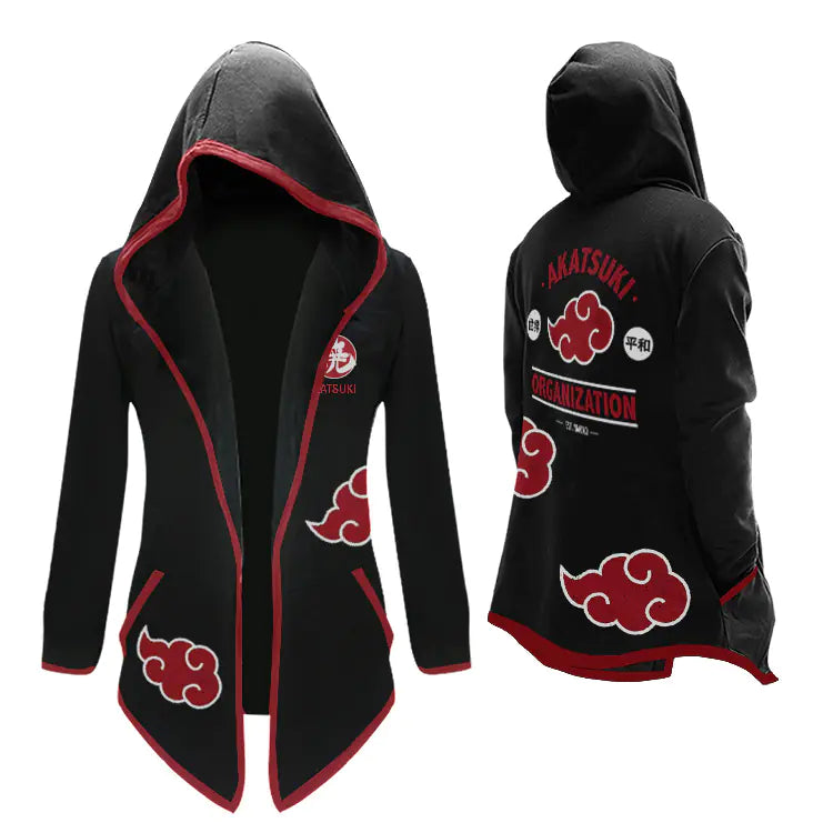 Naruto Windbreaker Coat for Students, Anime Style