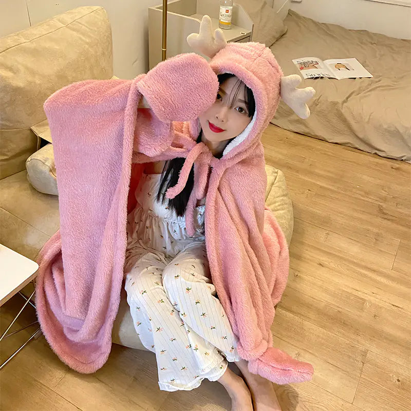 Winter Warm Shawl Blanket Cloak for Women