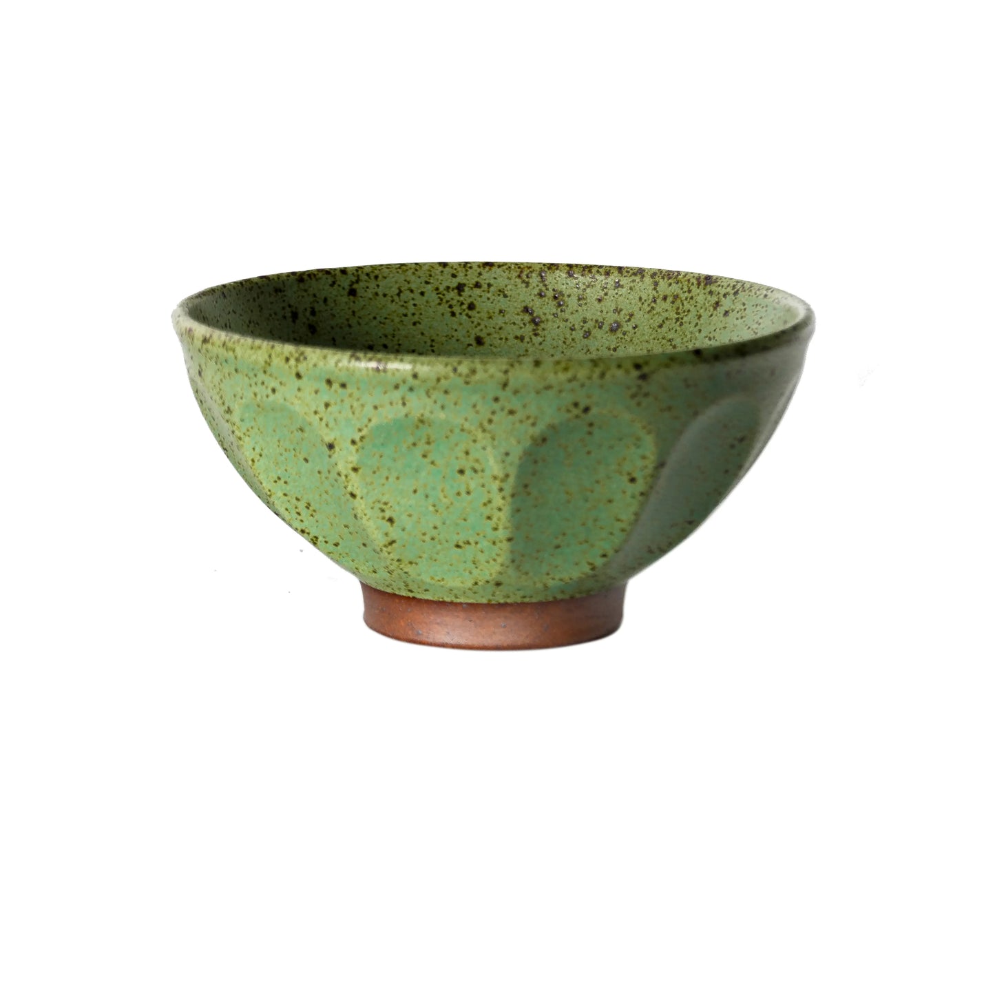 Japanese Handmade Stoneware Rice Bowl - Retro Style