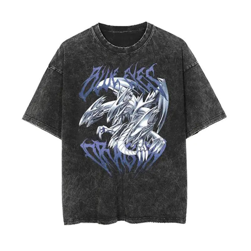 Vintage Yu Gi Oh Graphic T-Shirt for Men (Short Sleeve)