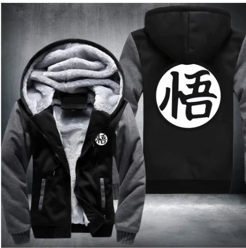 Dragon Ball Hoodie with Thick Fleece, Goku Design