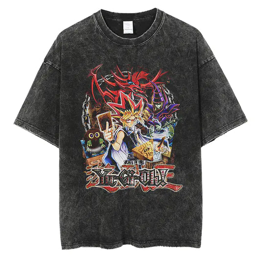 Vintage Yu Gi Oh Graphic T-Shirt for Men (Short Sleeve)