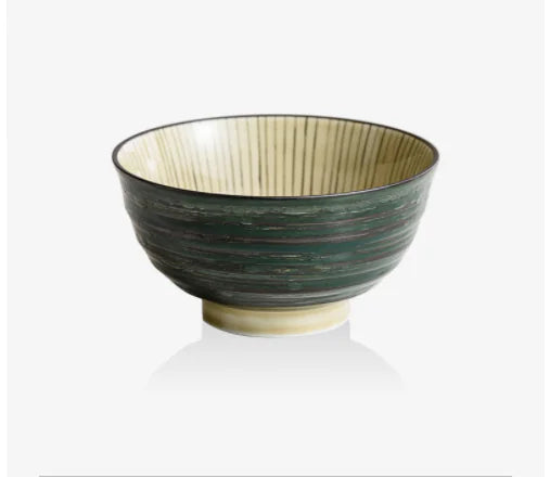 Japanese Handmade Mino Yaki Rice Bowl - Ceramics