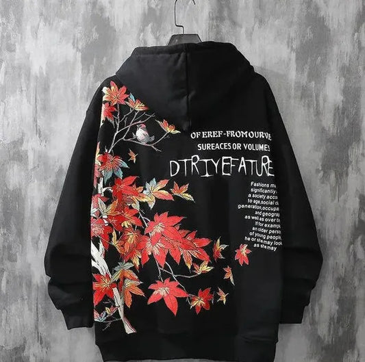 Men's Fleece Hoodie - Harajuku Style Streetwear Jacket