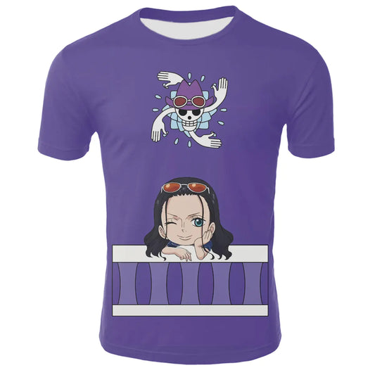 Anime One Piece Cosplay 3D Printed T-Shirts for All