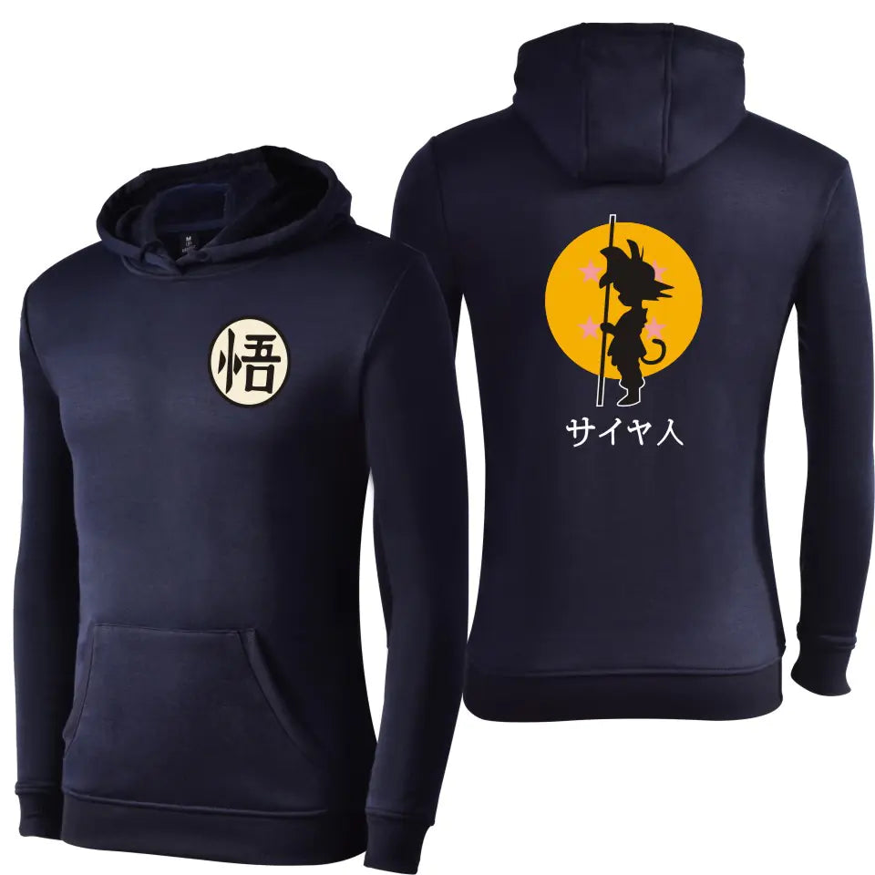 Dragon Ball Z Cartoon Design Unisex Fleece Hoodie with