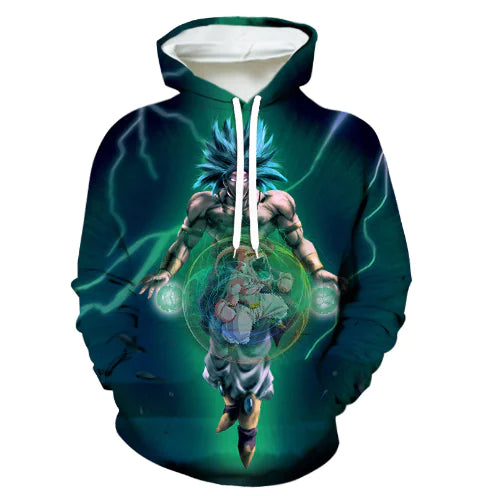 3D Hoodie with Dragon Ball Digital Print Design