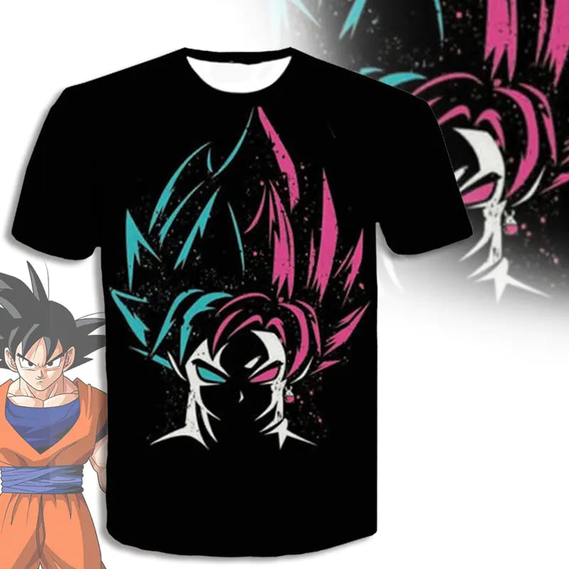 Men's 3D Printed Dragon Ball Graphic T-Shirt