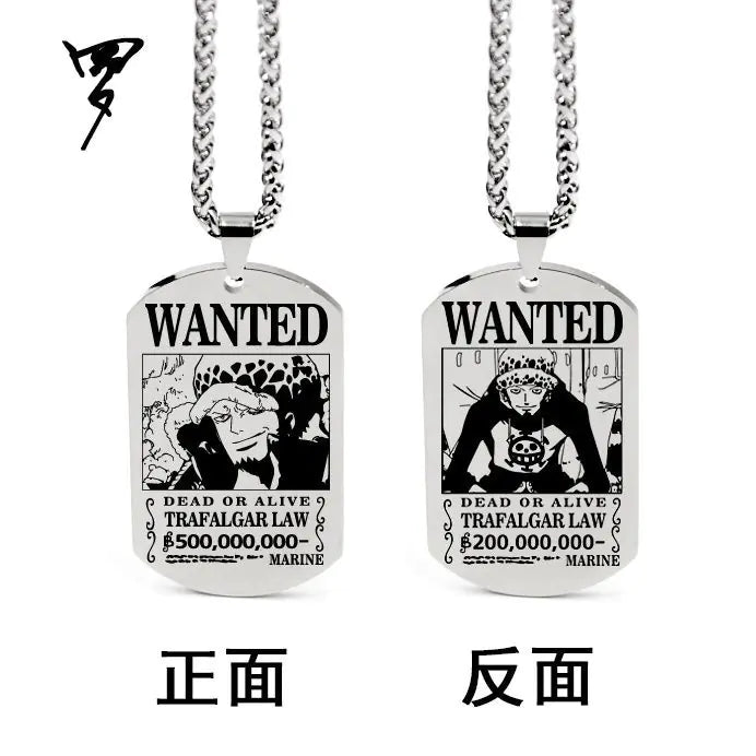 One Piece Inspired Necklace Pendant with Keychain