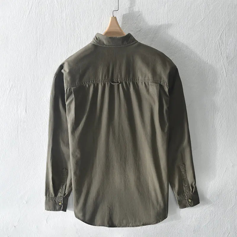 Z736 Japanese Style Loose Fit Men's Shirt Jacket