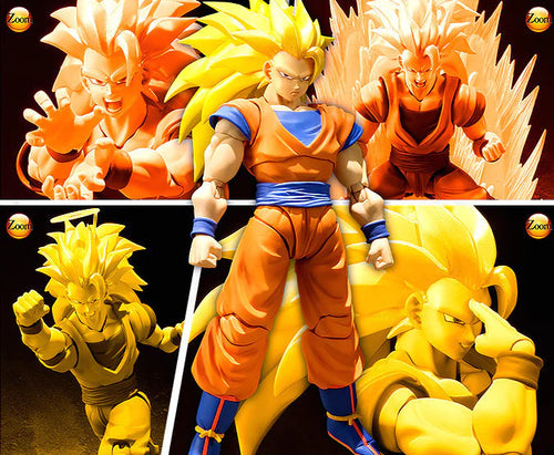 Dragon Ball Z Super Saiyan 3 Son Goku Anime Figurine Model Collection