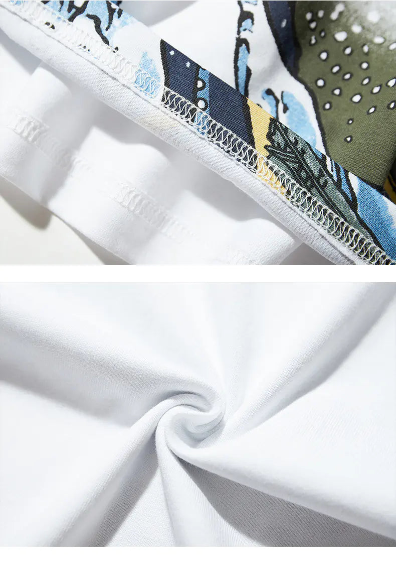 Kanagawa Wave Ukiyo-e T-Shirt for Couples (Unisex)