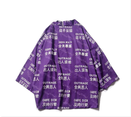 Vintage Hanfu Couples Cardigan with Three-Quarter Sleeves