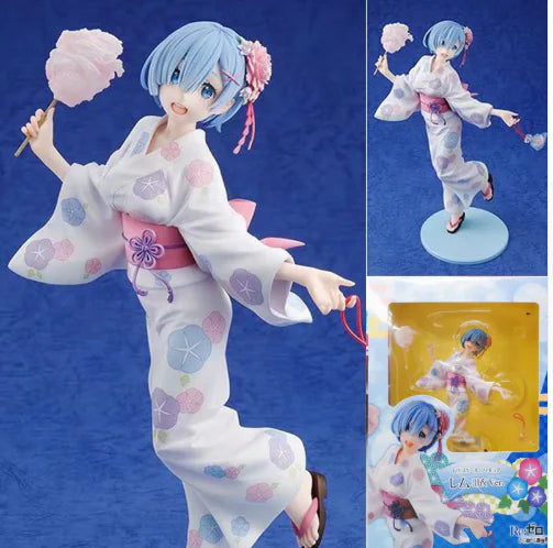 Re:Zero -Starting Life in Another World- Rem: Yukata Anime Figurine Model Collection
