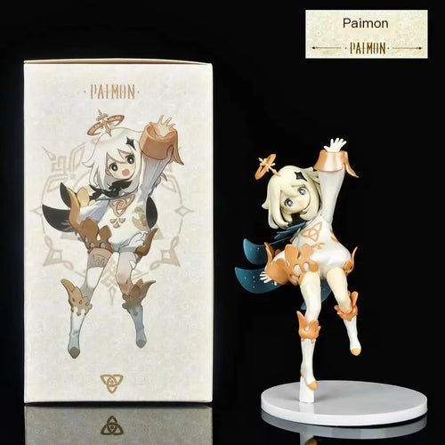 Genshin Impact Paimon, Klee, Hu Tao Anime Figures
