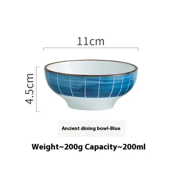 Personality Retro Ceramic Rice Bowl