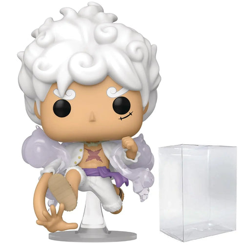 POP Anime: One Piece - Monkey D. Luffy Gear Five Funko Vinyl Figure (Bundled with Compatible Box Protector Case) Multicolor 3.75 inches