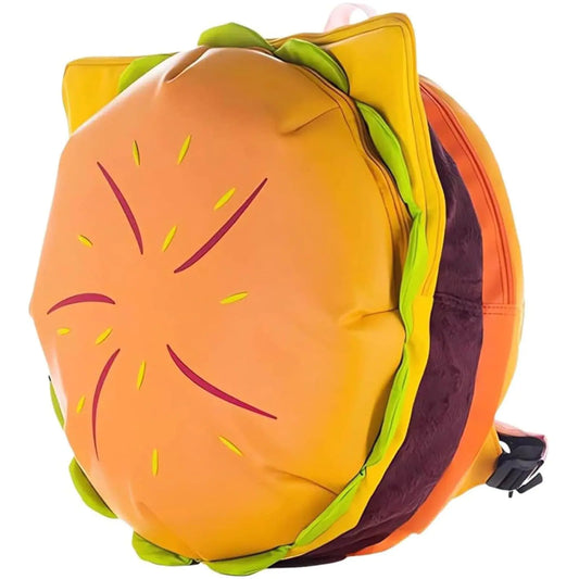 Hkufpq Cheeseburger Backpack Multi-Compartment Universe Hamburger Backpack Burger Backpack Daypack