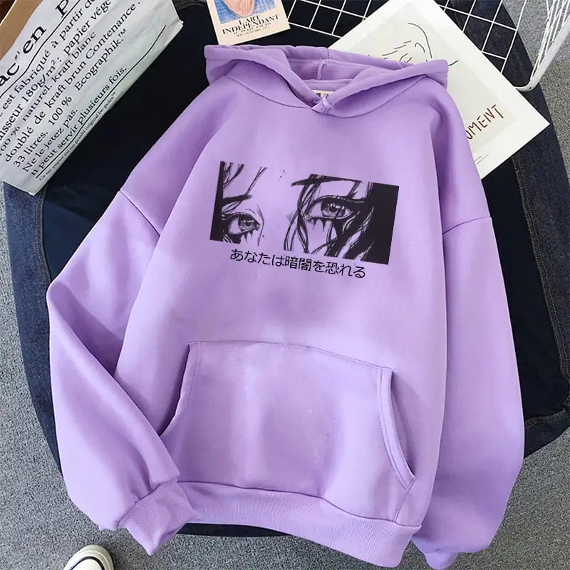 Anime Crying Girl Women's Hoodie Sweatshirt