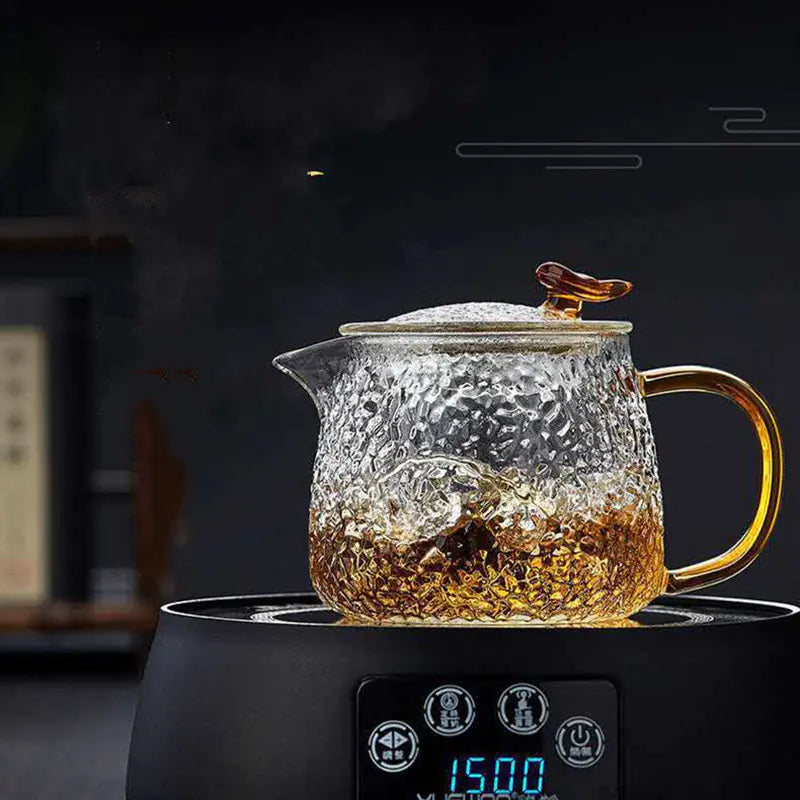 Electric Ceramic Tea Set with Glass Water Boiler