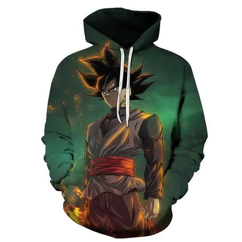 3D Printed Dragon Ball Character Hoodie Sweater