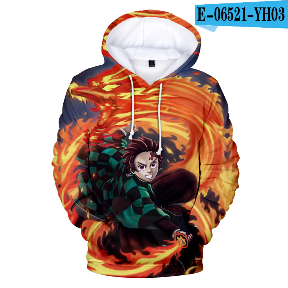 Demon Slayer Tanjiro Kamado 3D Hooded Sweatshirt