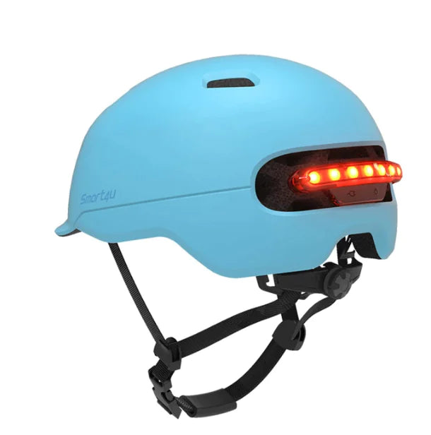 LED Helmet with Automatic Brake Light for E-Bikes