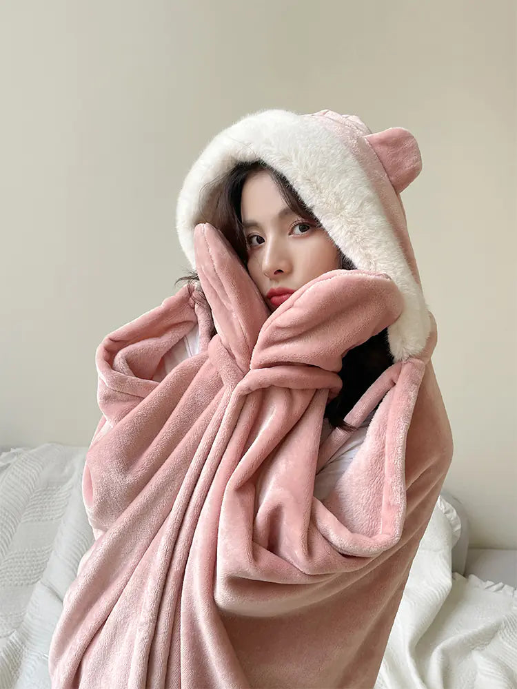Winter Warm Shawl Blanket Cloak for Women