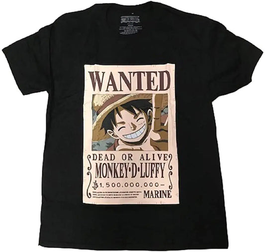 One Piece Luffy Bounty T-Shirt - Officially Licensed (XX-Large) Black